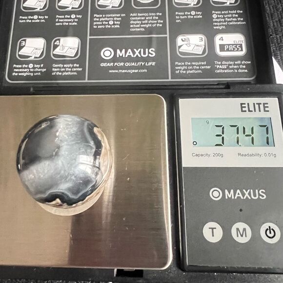 Volcano Agate Sphere UV Reactive (#3) - Picture 12 of 12